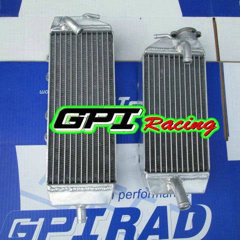 GPI Racing Aluminum Radiator For Kawasaki KX250F KXF250 2006 2007 2008 Left & Right