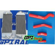 aluminum radiator + red HOSE Yamaha YZ450F YZF450 YZ 450F 03-2005 / WR450F 2003-2006 04 05