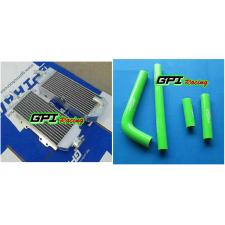 Aluminum radiator + GREEN HOSE YAMAHA YZ426F WR426F 2000-2001 2002 2003 01 02 03