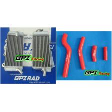 R&LH Radiator Yamaha + red hose YZF450 YZ450F YZ 450F / WR450F 07-09 08 2007 2008 2009