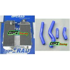 new GPI LH/RH aluminum radiator + red HOSE YAMAHA WR450F WRF450 WR 450F 2012 2013 12 13 2014 14