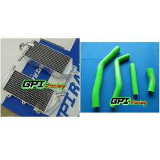 GPI Aluminum Radiator + GREEN hose Yamaha YZ450F YZF450 YZ 450F 2010-2013 11 12
