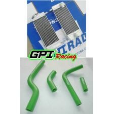 GPI aluminum radiator +hose  Kawasaki KX 250F KXF250 KX250F 2004 2005 04 05