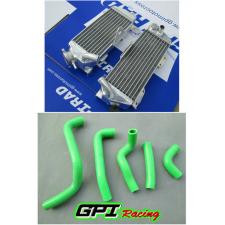 Aluminum radiator &hose Kawasaki KDX200 KDX220 1995-2006 2005 2004 2003 02 01 00