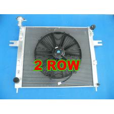Aluminum Radiator +FAN JEEP GRAND CHEROKEE 4.0 L6 6CYL 99-04 Drivers Side Fill