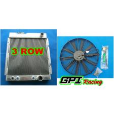 3 row Aluminum Radiator 1964-1966 FORD MUSTANG V8 260 289 AT MT 1965 64 + fan
