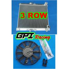 1986 1987 1988 aluminum radiator mazda RX7 FC3S RX-7 FC-3S S4 MT 86 87 88 + FAN