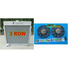 3row ALUMINUM RADIATOR + 2x fan 63-69 DODGE DART/CHARGER/CORNET/FURY PLYMOUTH V8
