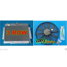 Aluminum Radiator + fan 1972-1986 Jeep CJ GM V8 Chevy Config CONVERSION 1973 85