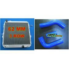 3core aluminum radiator toyota Surf HILUX LN106 LN111 Diesel 88-98 AT/MT + hose