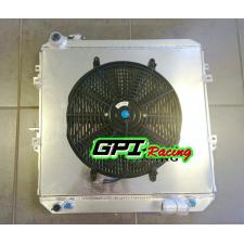 50MM GPI aluminum radiator +shroud + fan Toyota Surf Hilux 2.4/2.0 LN130 AT/MT