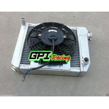 ALUMINUM RADIATOR & FAN MINI COOPER S,ONE,CLUBMAN,850/998/1098/1275 CC GT 59-96
