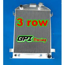 3 ROW 1932 32 FORD HI-BOY Grill Shells CHEVY ENGINE All Aluminum Radiator