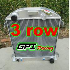 3 ROW Ford 1932 hot rod w/Chevy 350 V8 engine aluminum radiator