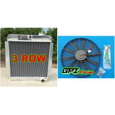 3 ROW1955-1959 CHEVY PICKUP TRUCK Aluminum Radiator 1956 1957 1958 +FAN
