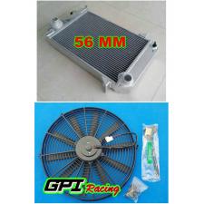 56MM ALUMINUM RADIATOR FOR TRIUMPH TR4 1961-1965 1964 1963 64+FAN