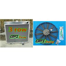 ALUMINUM RACING RADIATOR 67-69 FORD MUSTANG/TORINO/LTD V8/COUNTRY 68 1967 + fan