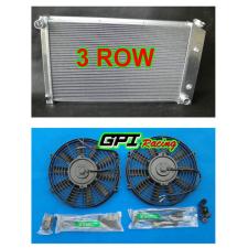 3Rows Aluminum radiator +fans Pontiac Firebird Trans Am 1970 - 1981 80 79 78 77