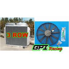 3 ROW ALUMINUM RADIATOR 1949 1950 1951 1952 1953 1954 Chevy Cars V8 + FAN