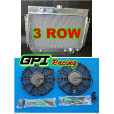 3 ROW ALUMINUM RADIATOR + fans 1964 1965 1966 1967 Chevy Chevelle/El Camino 64