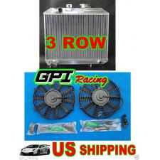 ALUMINUM RADIATOR 1941-1952 Ford GPW 1942 1943 1944 1945 1946 1947 1948 + FANS