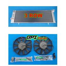 3ROWS ALL ALUMINUM RADIATOR FOR 1984-1990 Jeep Cherokee 2.8L & 4.0L &FAN