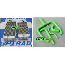 GPI aluminum alloy radiator Kawasaki KAWASAKI KXF250 KX 250 F KX250F KXF 250 2009 2010 09 10 radiator + Y hose