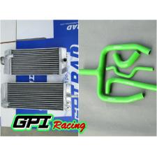 KAWASAKI KXF250 KX250F KX 250F 2011 2012 2013 2014 Aluminum radiator +BLUE HOSE