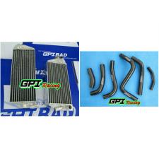 Aluminum Radiator &RED hose Suzuki RMZ250 RMZ 250 2013 2014 2015 2014