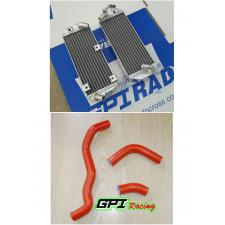 Aluminum Radiator With red HOSE Suzuki DRZ400S DRZ400SM 2000-2008 01 02 03 04 05