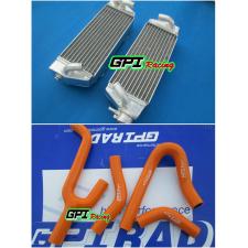 KTM 250/300/380 SX/EXC 1998-2003 99 2000 2001 2002 aluminum radiator+hose