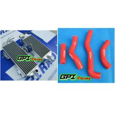 NEW RH&LH aluminum Radiator & hose Kawasaki KX250 KX 250 1988 - 1989 88 89