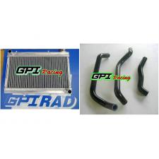 Aluminum Radiator + black HOSE Honda TRX250 TRX250R 88 89 1988 1989 TRX 250R 250
