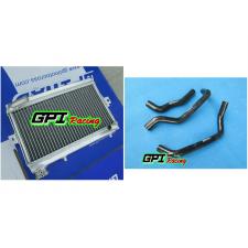 GPI aluminum Radiator &red HOSE Honda TRX250 TRX250R TRX 250R 86 87 1986 1987