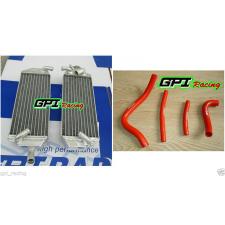 aluminum radiator + hose Suzuki RM 250 RM250 2-stroke 1996 1997 1998 96 97 98
