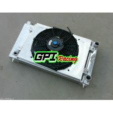 NEW 2Row aluminum radiator fit for VW Golf Mk1 1.5 1981-1984 1982 + Shroud Fan