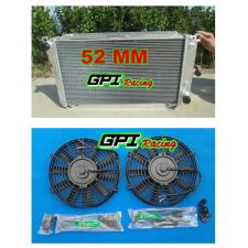 56MM ALLOY RADIATOR +FAN FORD FALCON EA/EB/ED 3.2/3.9 L6 XR6/XR8 AUTO 1988-1994
