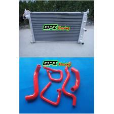 Aluminum Radiator & red hose Ford Falcon BA BF V8 Fairmont XR8 &XR6 Turbo