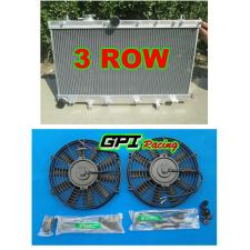 3rows FOR Subaru Impreza WRX STI GG GD 1.6L/2.0L/2.5L 2002-2007 Radiator + fan