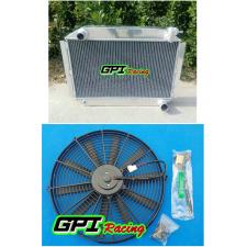 56mm up to 700HP aluminum radiator + FAN chevy corvette 350 V8 M/T 1955-1960
