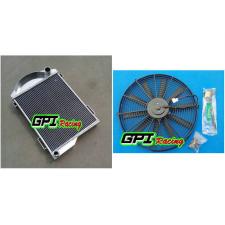 aluminum radiator + FAN AUSTIN HEALEY 3000 1959-1967 61 60 59 58