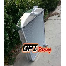 62MM aluminum radiator for chevy hot/street Rod 350 V8 W/Tranny Cooler MT 1938