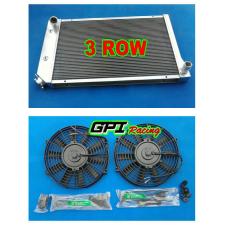 3 ROWS Aluminum Radiator & FANS for 1977-1982 Chevy Corvette 1978 1979 1980 1981