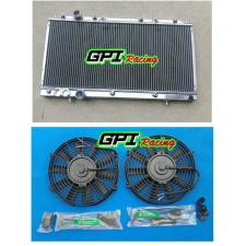 ALUMINUM RADIATOR &FAN for MITSUBISHI FTO 1994-2000 Manual 1995 1996 1997 98