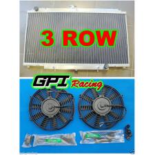 Aluminum Radiator for NISSAN GU PATROL Y61 PETROL 4.5L 97-01 AT/MT + FANS