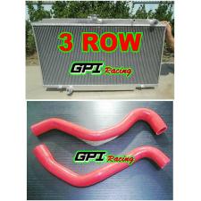For 3ROW Nissan GU Patrol Y61 3.0 TD 4.2L Aluminum Radiator &Silicone Hose