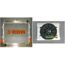 aluminum Radiator+shroud+ FANTOYOTA HILUX RN85 YN85 22R 2.4L Petrol MT 1991-1997