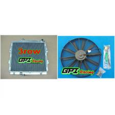 aluminum Radiator +FAN Toyota Hilux RZN149R RZN169R RZN174 97-05 2.7L