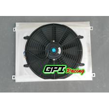 Aluminum Radiator SHROUD+ FAN FORD F100 F150 F250 F350 V8 67-81 Bronco F-250