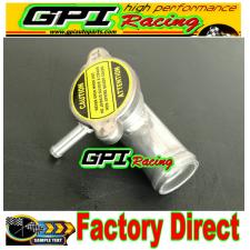 38MM POLISHED ALUMINUM IN LINE RADIATOR HOSE FILLER NECK CAP 1-1/2